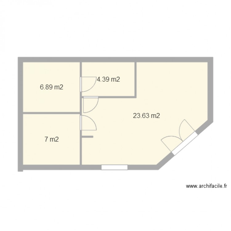 lacanau original agrandi. Plan de 0 pièce et 0 m2