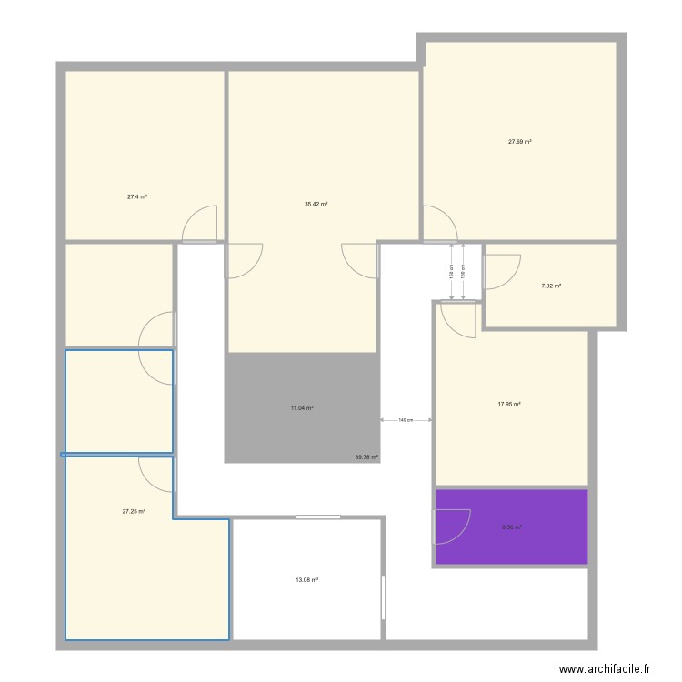 Cab MSP. Plan de 0 pièce et 0 m2