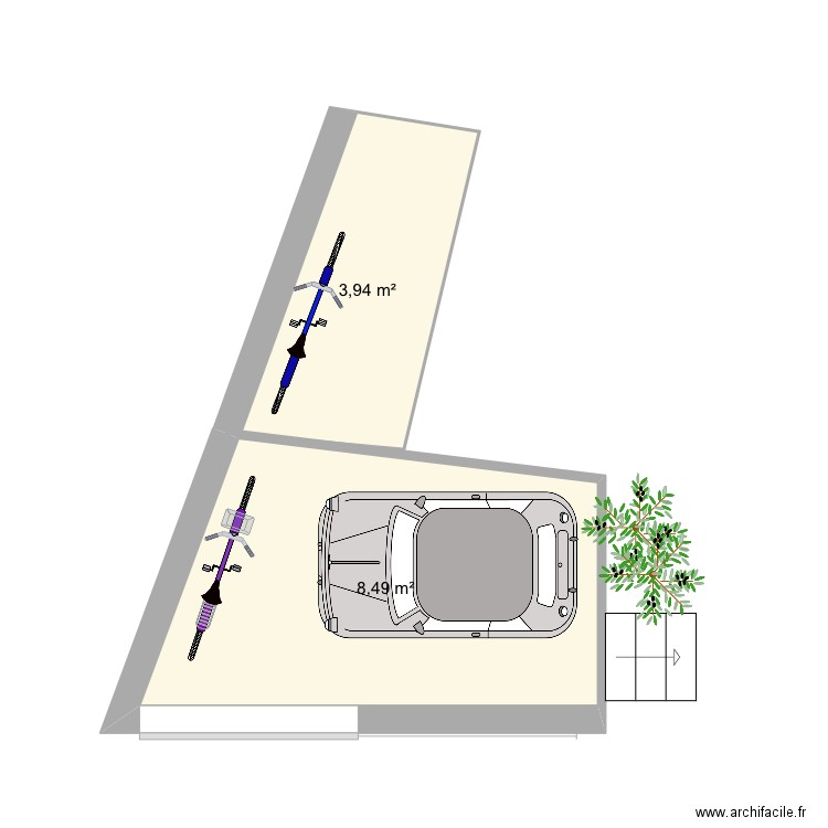 Maison observatoire. Plan de 0 pièce et 0 m2
