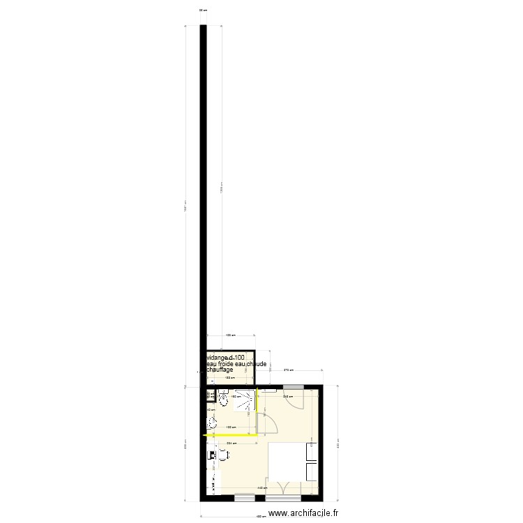 poste. Plan de 0 pièce et 0 m2