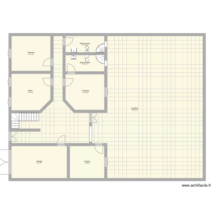 TEST. Plan de 8  et 265 m²