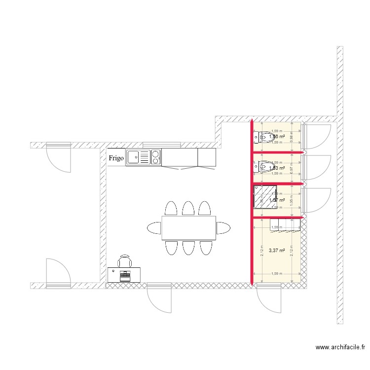 BESSARD . Plan de 0 pièce et 0 m2