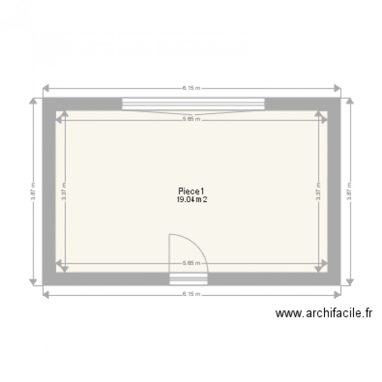 Test export PDF. Plan de 0 pièce et 0 m2