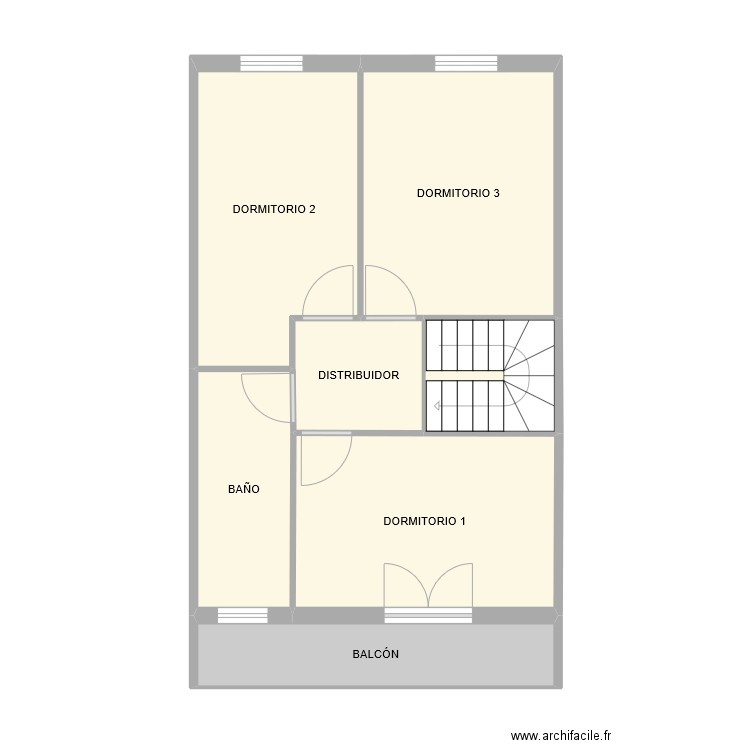 CALLE ESTACIÓN SADABA_P1. Plan de 7 pièces et 52 m2