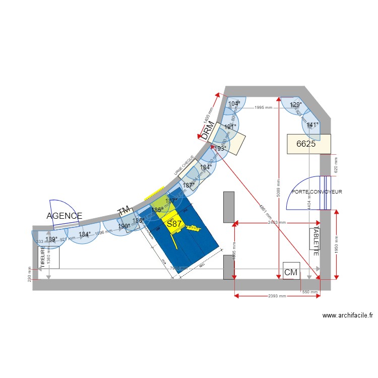 PLAN DE MASSE PROJET LUPINO S87. Plan de 0 pièce et 0 m2