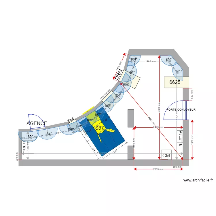 PLAN DE MASSE PROJET LUPINO S87. Plan de 