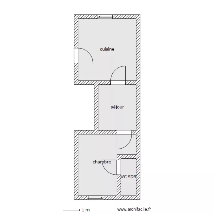 RDC DROIT SOUS HENNEBERT. Plan de RDC DROIT SOUS HENNEBERT. Plan de
