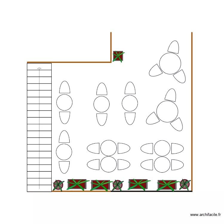 terrasse am&eacute;nagement 1. Plan de 
