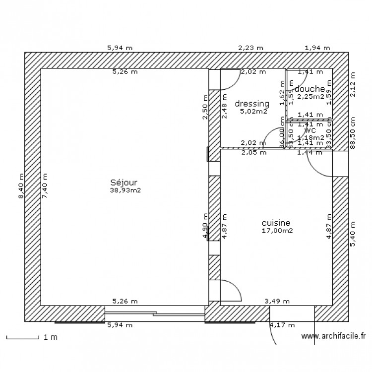 grange champremier RdC. Plan de 0 pièce et 0 m2