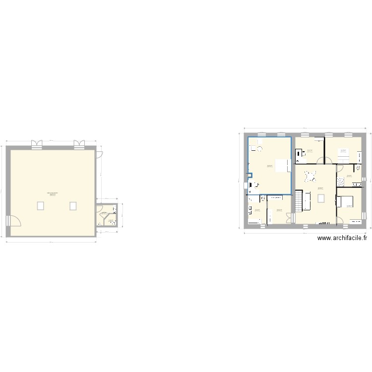 plan etage. Plan de 0 pièce et 0 m2