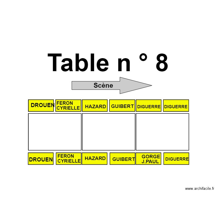 Table 8. Plan de 0 pièce et 0 m2