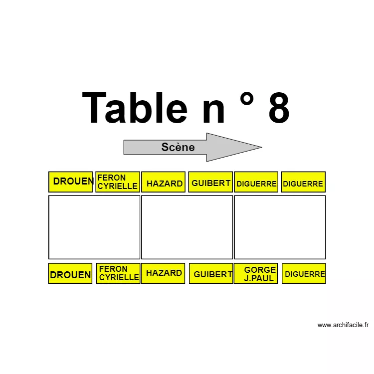 Table 8. Plan de 