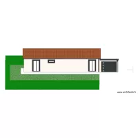 Fa&ccedil;ade nord-ouest / Projet MODIF