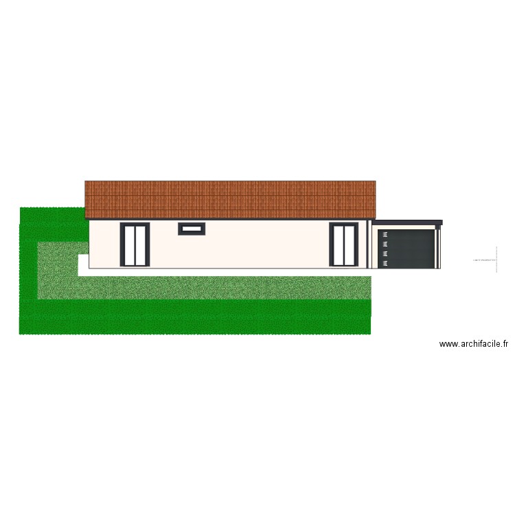 Façade nord-ouest / Projet MODIF. Plan de 0 pièce et 0 m2