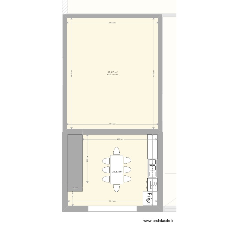 Plan de masse Bâtiment Métallique Lebecq et associés. Plan de 11 pièces et 392 m2