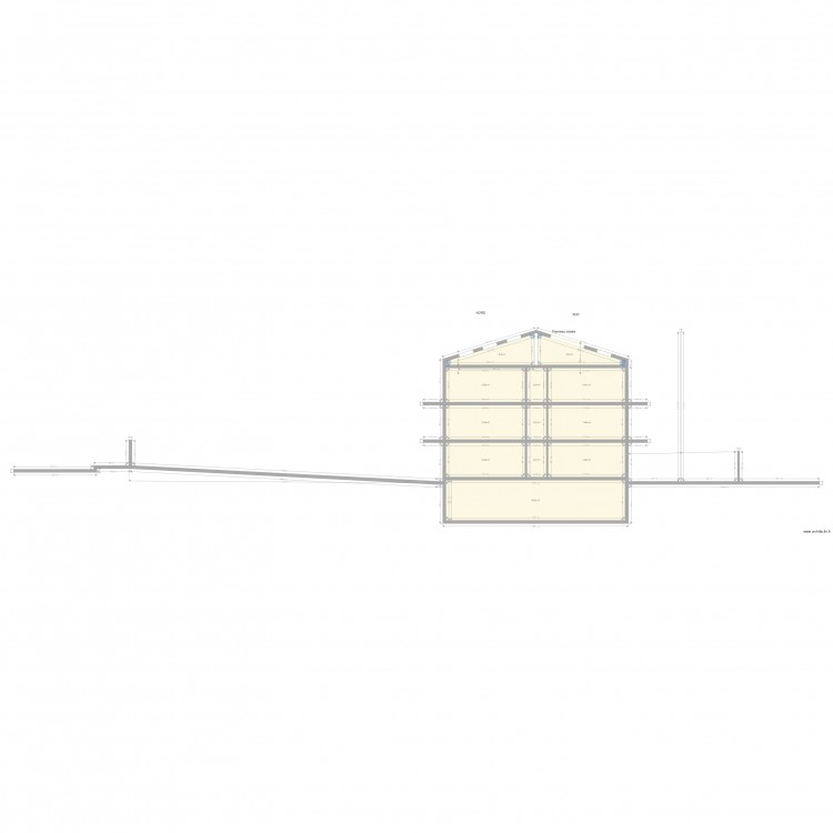 10 GENERAL DE GAULLE indice B Coupe B. Plan de 0 pièce et 0 m2