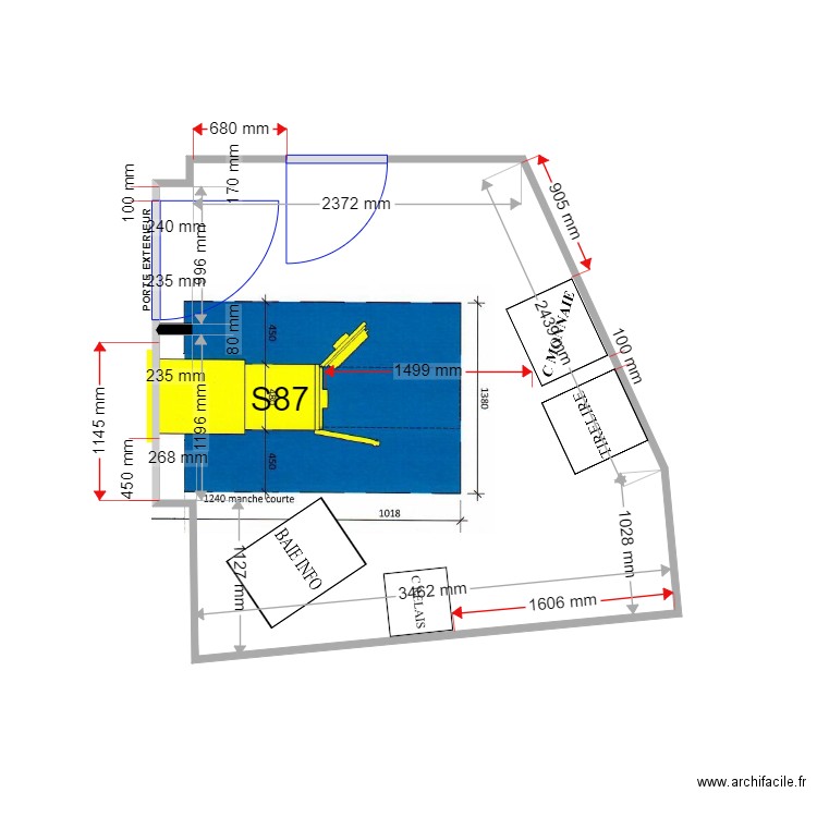PLAN DE MASSE PROJET AX LES THERMES S87. Plan de 0 pièce et 0 m2