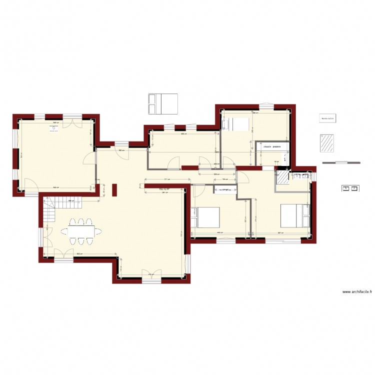 ZONE NUIT V2 NAM. Plan de 0 pièce et 0 m2