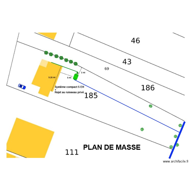 Benech. Plan de 0 pièce et 0 m2