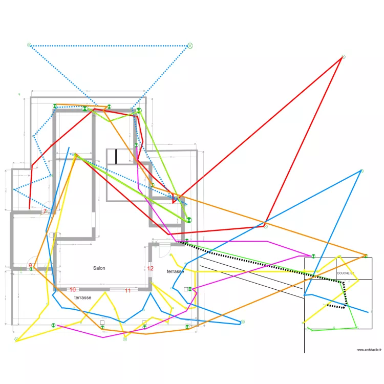 MAISON ELECTRICITE. Plan de 