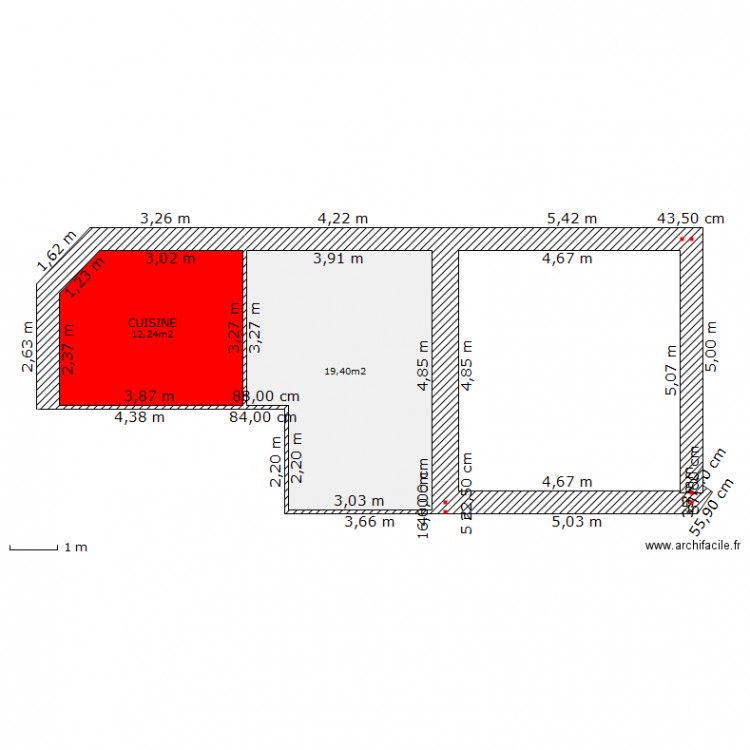 VILLARIES rdc. Plan de 0 pièce et 0 m2