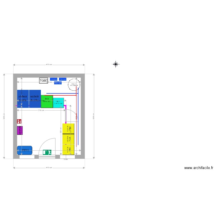 PLAN LAVERIE HOUILLE 2. Plan de 0 pièce et 0 m2