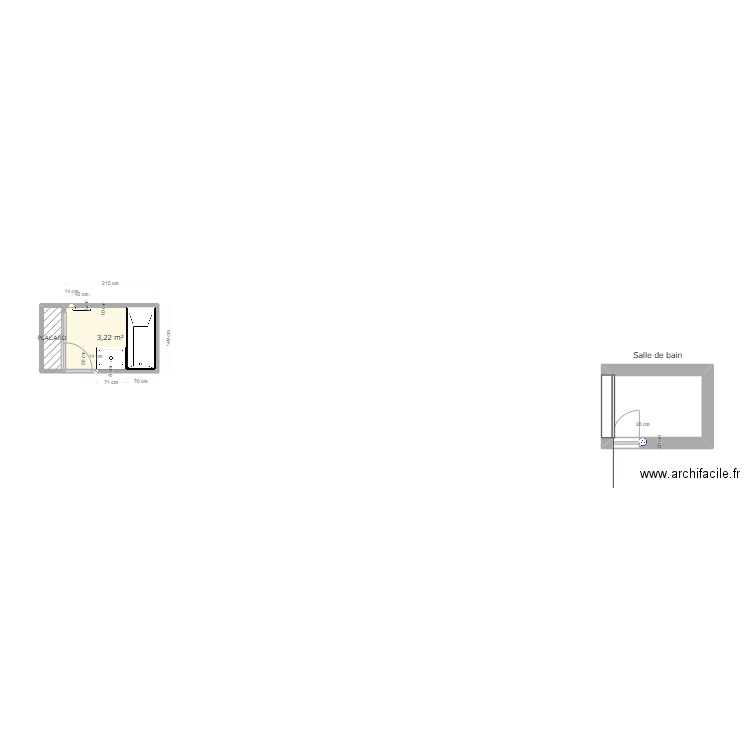 BILLAUT - RENO SDB. Plan de 0 pièce et 0 m2