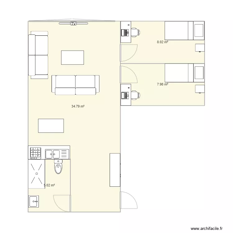 loft roubaix. Plan de 