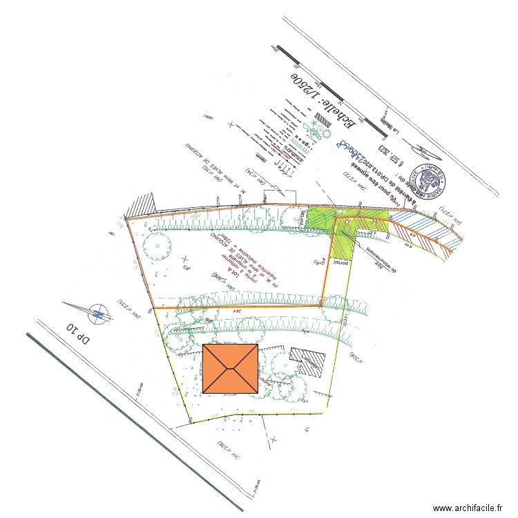 PLAN DE MASSE. Plan de 1 pièce et 62 m2