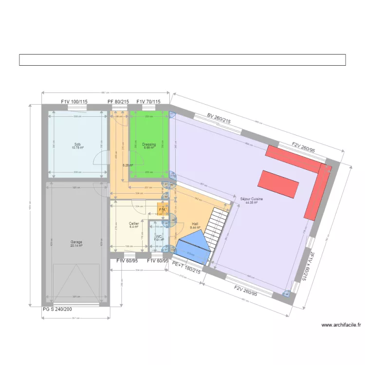 LAQUAY LEDOUX. Plan de 