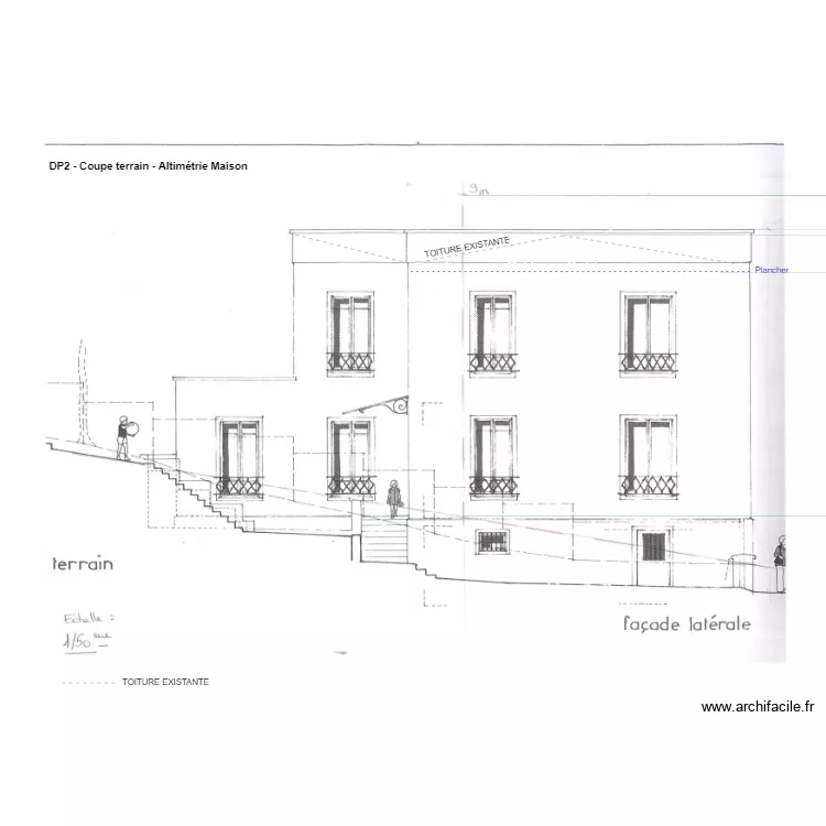 altim&eacute;trie maison JB. Plan de 