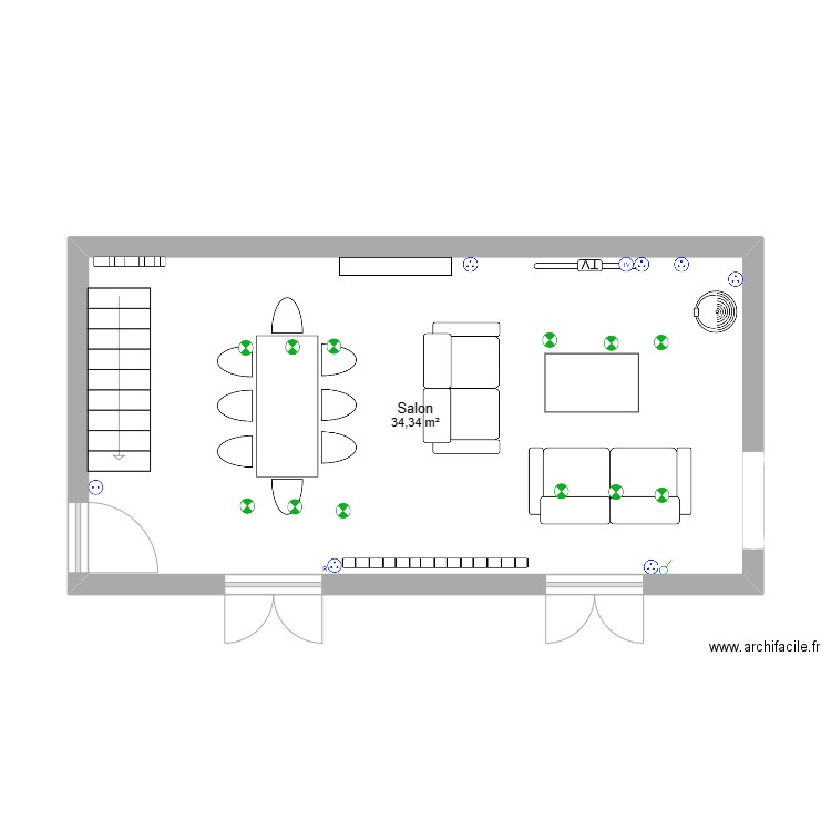 salon1. Plan de 0 pièce et 0 m2
