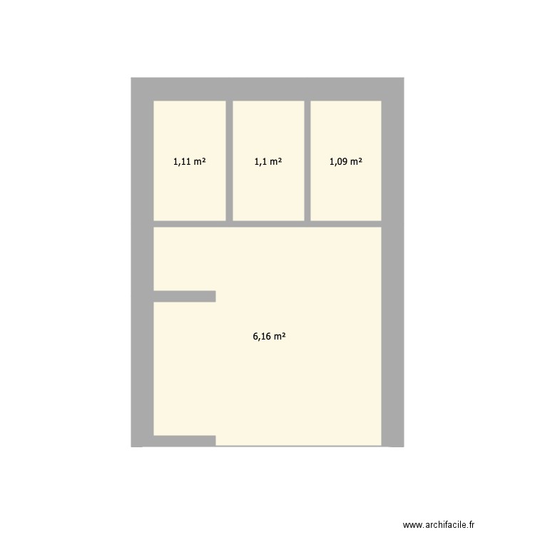 BAT A SANITAIRE 2 EDL. Plan de 4 pièces et 9 m2