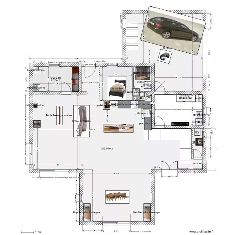 rdc surface. Plan de 