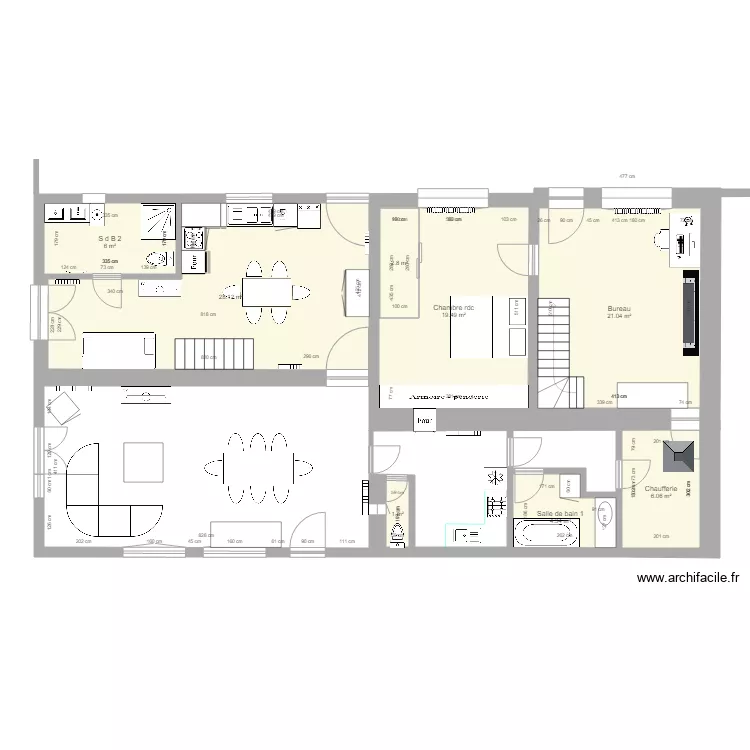 FOUESNANTavec SDB dans la chambre. Plan de FOUESNANTavec SDB dans la chambre. Plan de