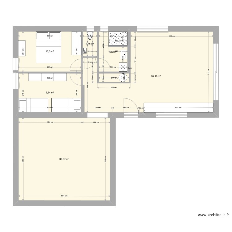 LaTrembladeV7Plus. Plan de 6 pièces et 92 m2