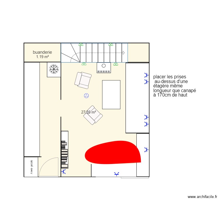 bichette etage. Plan de 0 pièce et 0 m2