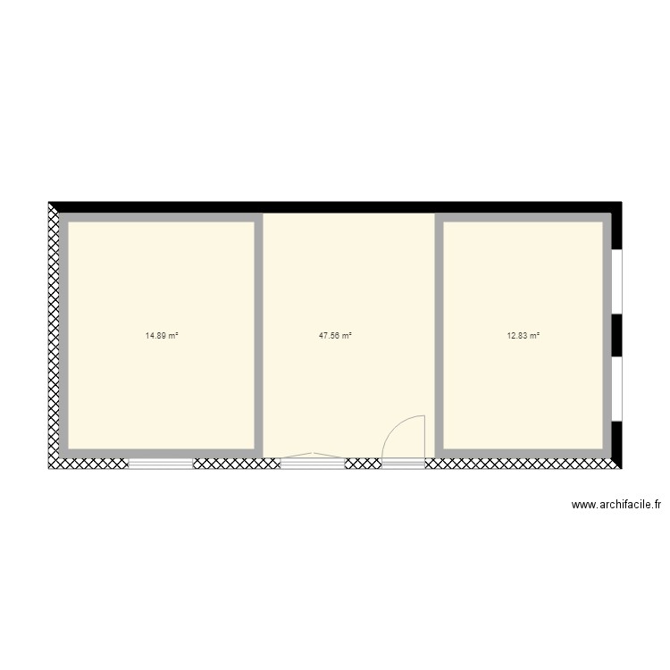 extension avec interieur. Plan de 0 pièce et 0 m2