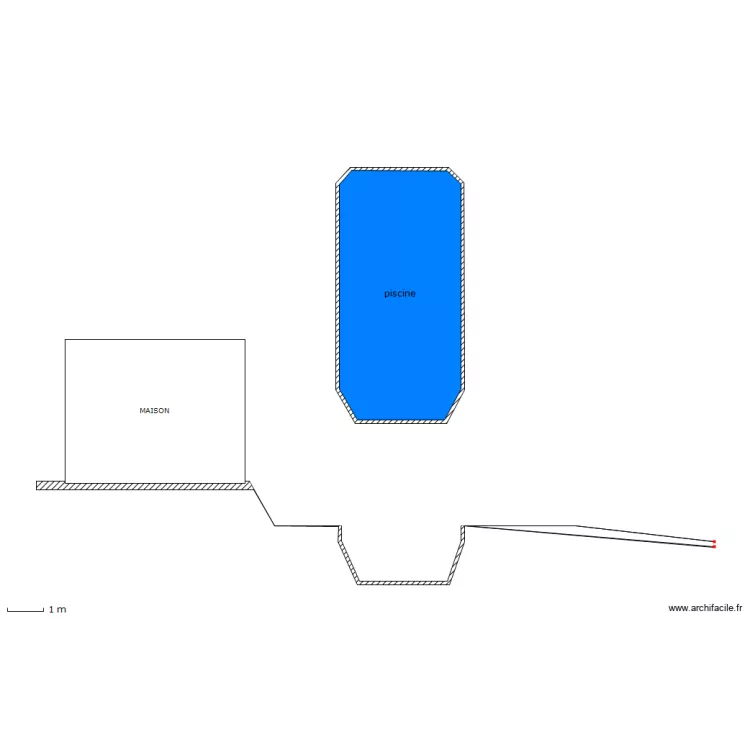 PISCINE coupe dp3. Plan de 