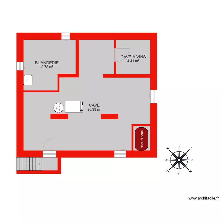 Bi 6139 SOUS SOL . Plan de 