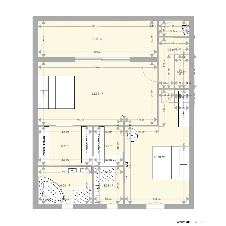 sonim2 etage 2 projet4. Plan de 0 pièce et 0 m2