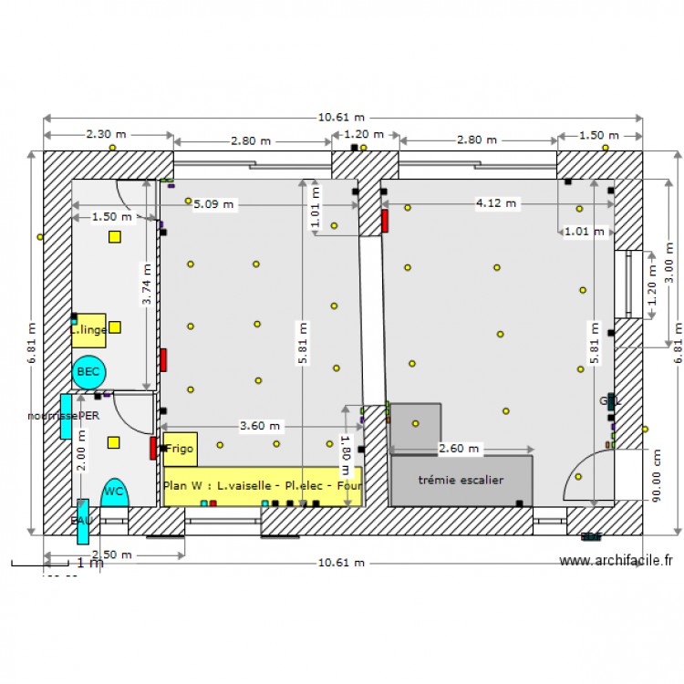 PREFEL RDC . Plan de 0 pièce et 0 m2