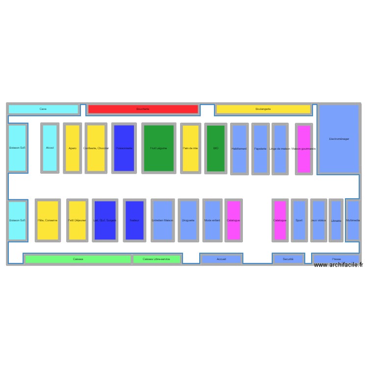 carrefour . Plan de 0 pièce et 0 m2