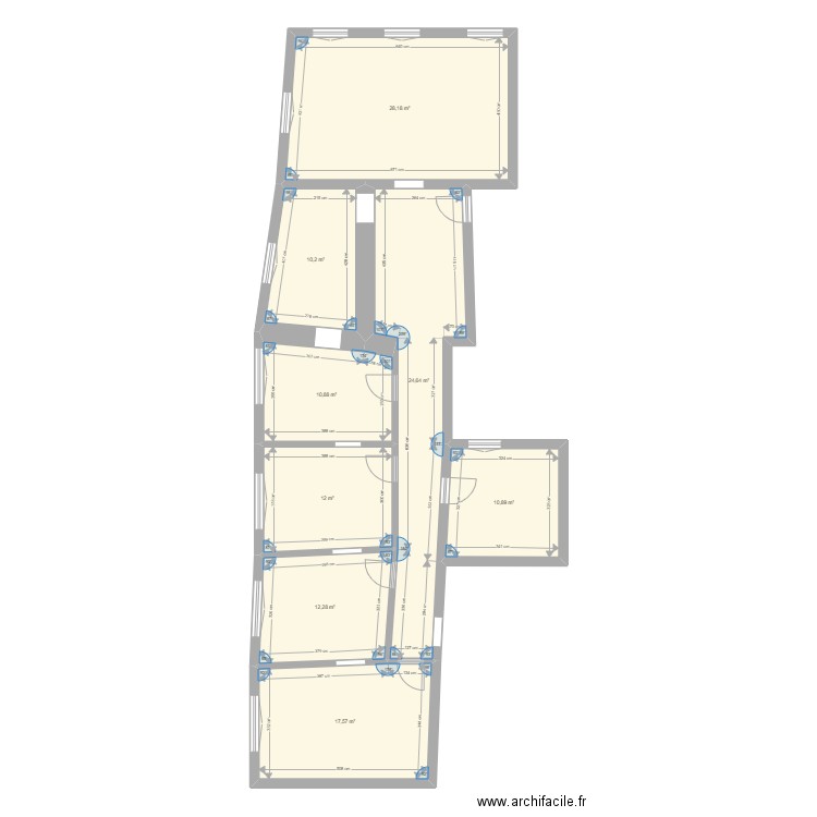 Trachanas Colmar F5 . Plan de 8 pièces et 127 m2