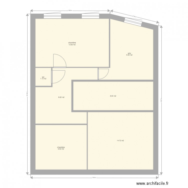 plan rdc hammouch. Plan de 0 pièce et 0 m2