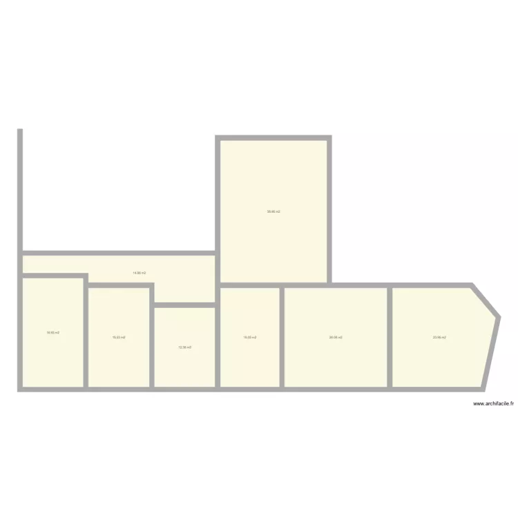 Garages et annexes. Plan de 