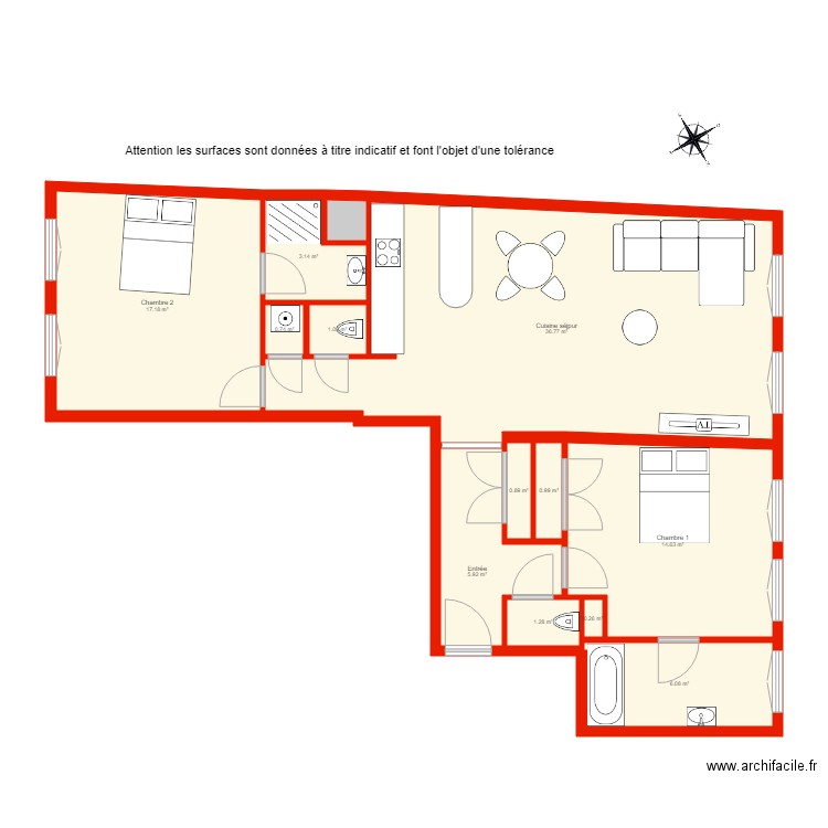 BI 1308 non côté. Plan de 0 pièce et 0 m2