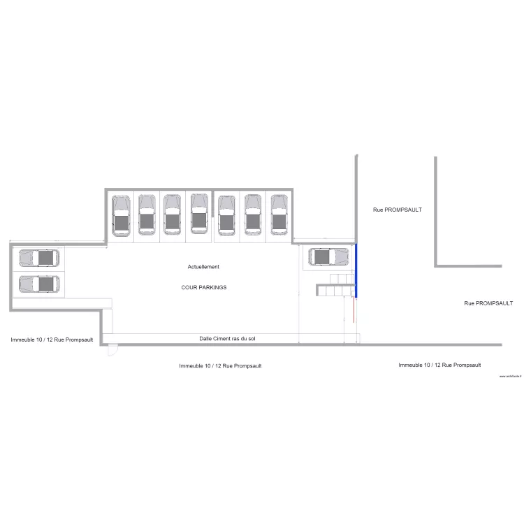 Cour Parkings Situation actuelle. Plan de 