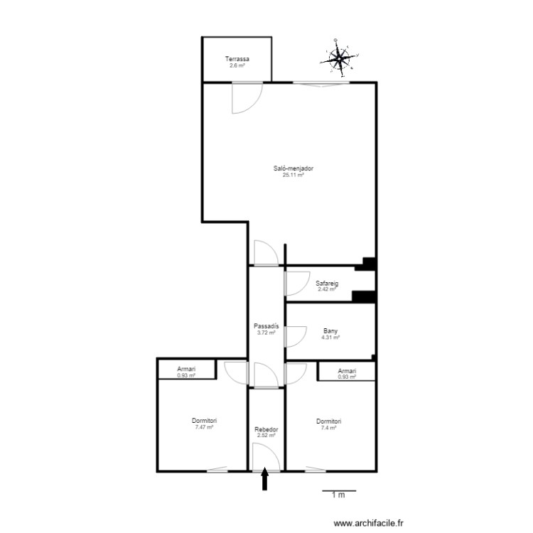 ED SOL NEU 2 2 SOLDEU CANILLO. Plan de 0 pièce et 0 m2 ED SOL NEU 2 2 SOLDEU CANILLO. Plan de 0 pièce et 0 m2