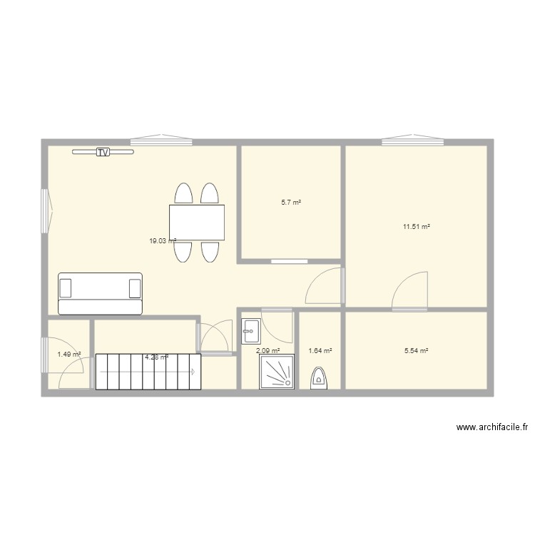 18CASTOR RDC V3. Plan de 0 pièce et 0 m2